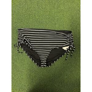 lands end bikini bottom black and white Size XL